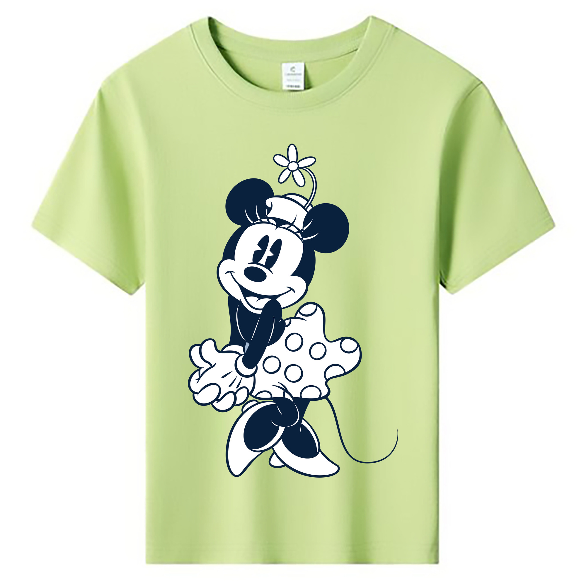 ミッキーマウス Mickey Mouse 綿100％キッズTシャツ（フロントプリント）